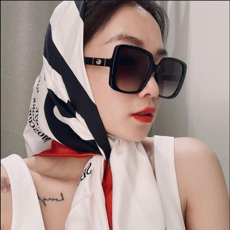 - Authentic Oversized Square Black Sunglasses